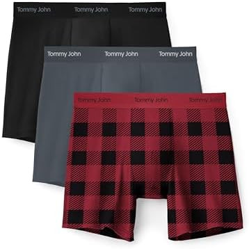 Tommy John Men's Luxe Modal 6" Boxer Brief Underwear 3-Pack | Amazon (US)