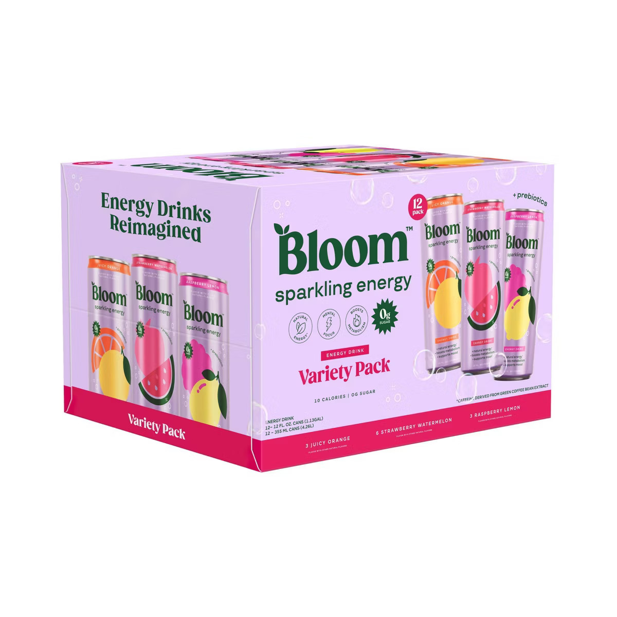 Bloom Variety Pack Energy Drink - 12pk/12 fl oz Cans | Target