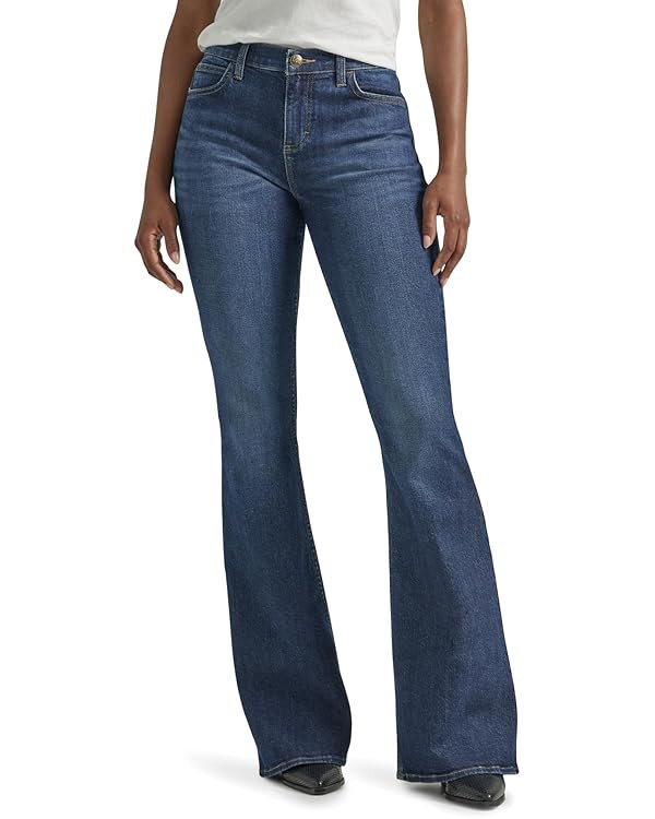 Lee Women's Legendary Mid Rise Flare Jean | Amazon (US)
