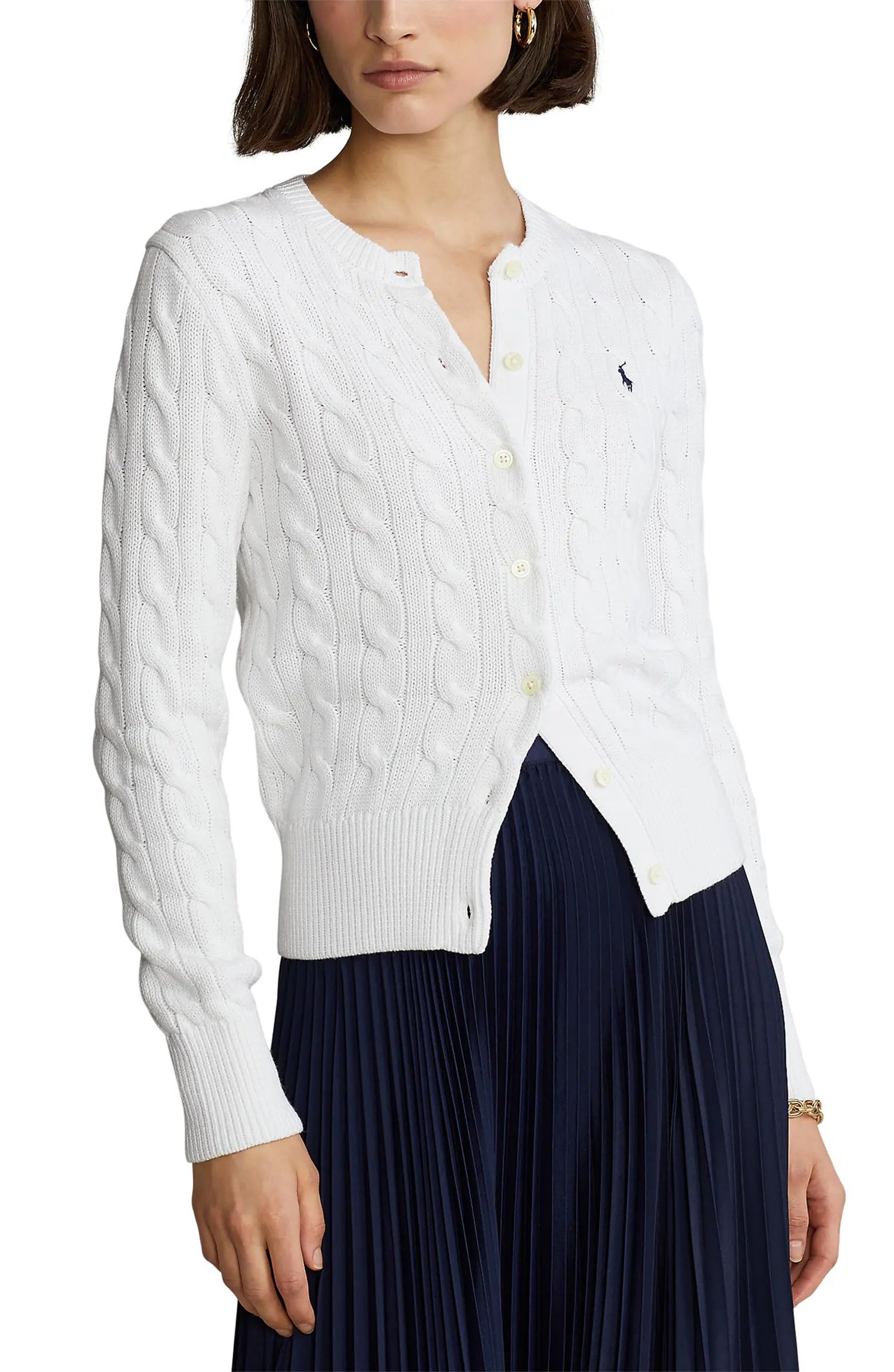 Polo Ralph Lauren Cotton Cable Cardigan | Nordstrom | Nordstrom