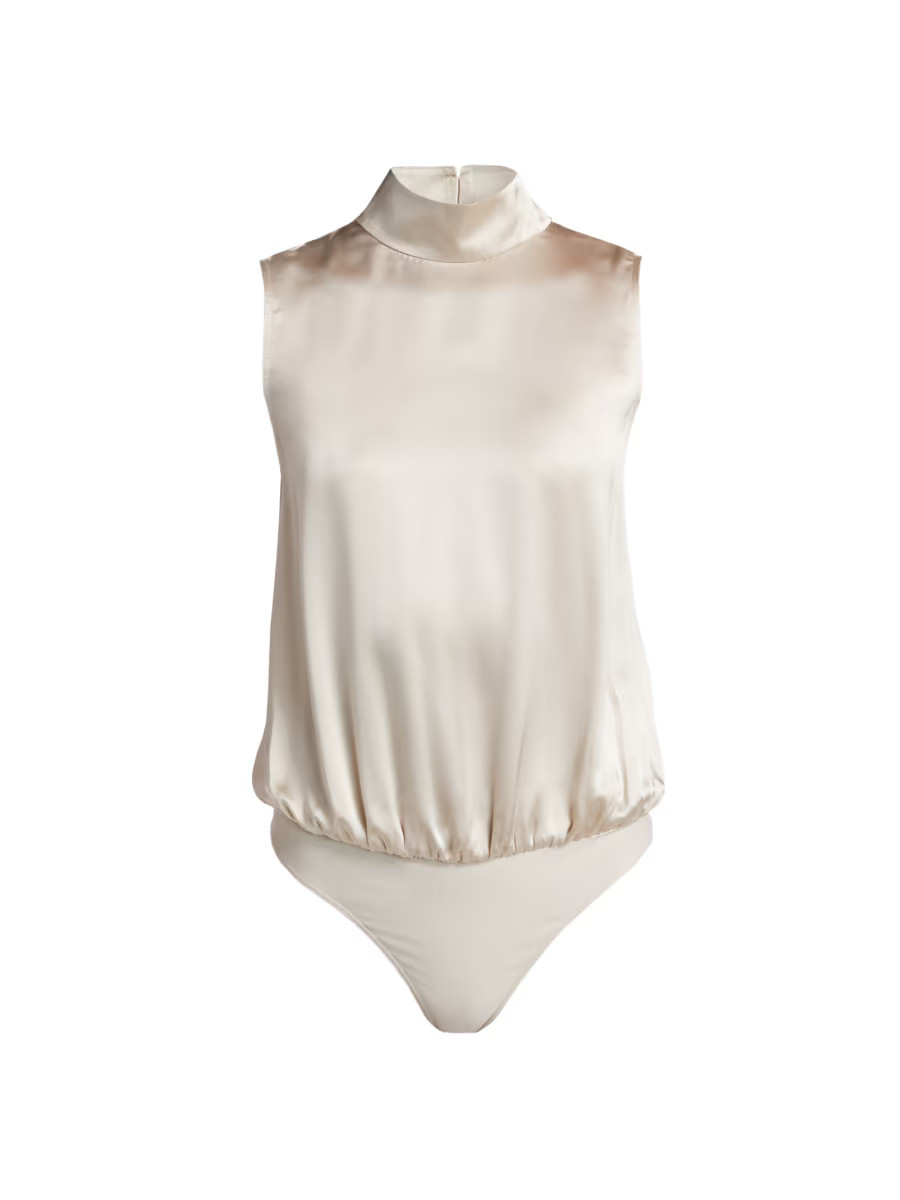 Delancey Silk Sleeveless Bodysuit | Saks Fifth Avenue