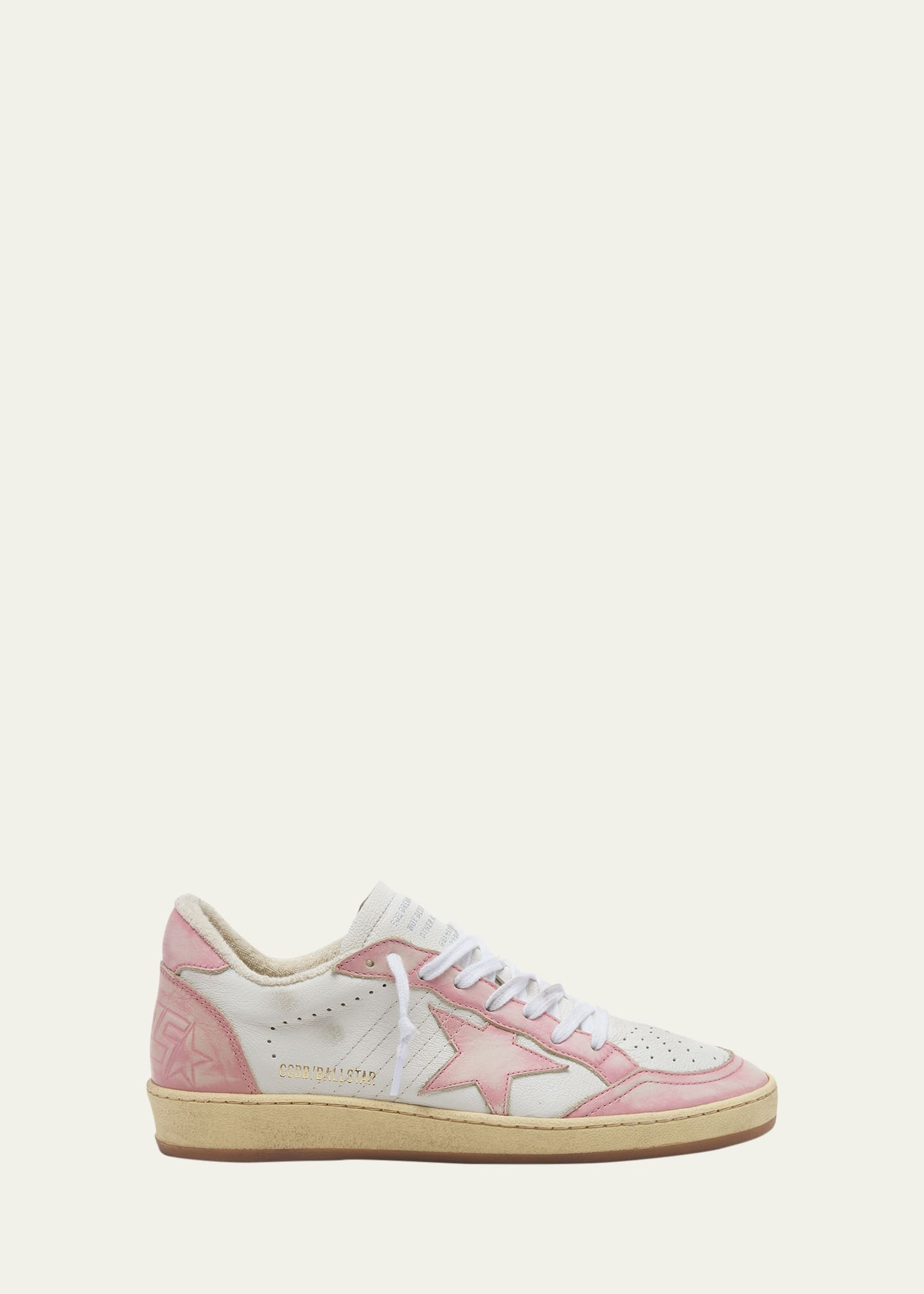Golden Goose Ballstar Bicolor Leather Low-Top Sneakers | Bergdorf Goodman