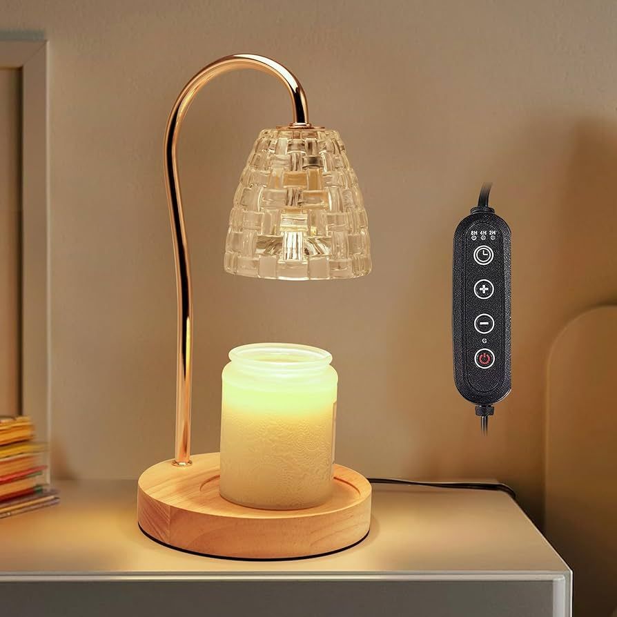 Candle Warmer Lamp with Timer and Dimmer 2H/4H/8H, Valentines Day Gifts, Wax Melting Candle Lamps... | Amazon (US)