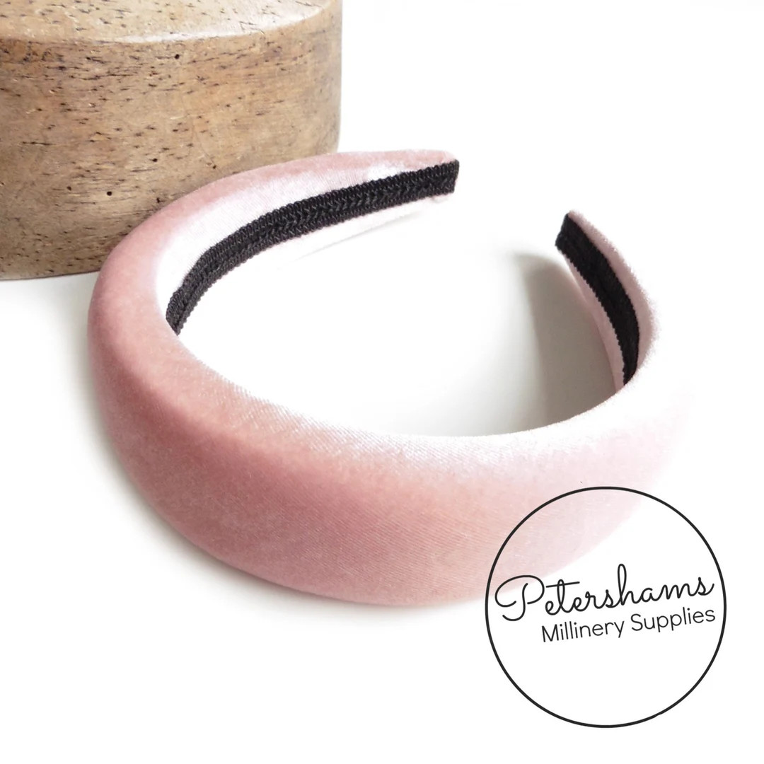 40mm Super Padded Velvet Headbands for Hat Making and Millinery - Pale Pink | Etsy (UK)