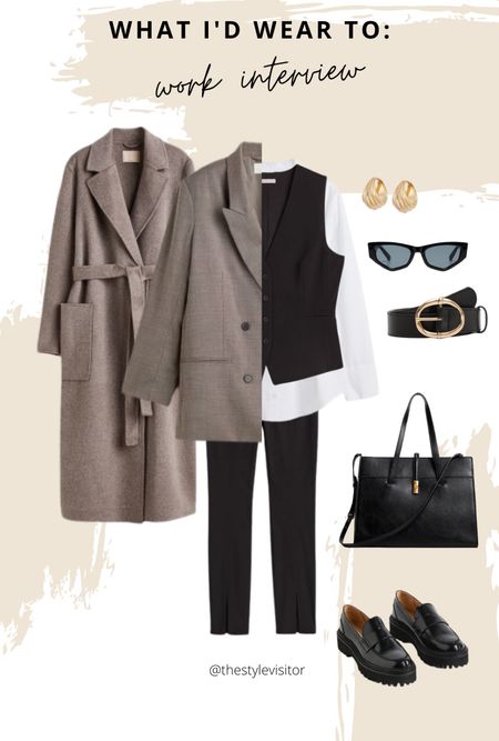 Formal work interview outfit. You can skip the waist coat although it does give some extra depth and warmth to the outfit. I’ve ordered the coat so will be showing you how it looks soon. Read the size guide/size reviews to pick the right size.

Leave a 🖤 if you want to see more work outfits like this 

#workoutfit #work outfit #work look #wool coat #check blazer #waistcoat #white shirt #loafers 

#LTKSeasonal #LTKworkwear #LTKstyletip