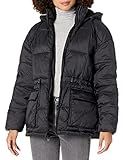Levi's Women's Quilted Megan Hooded Puffer Jacket, Black, X-Small | Amazon (US)