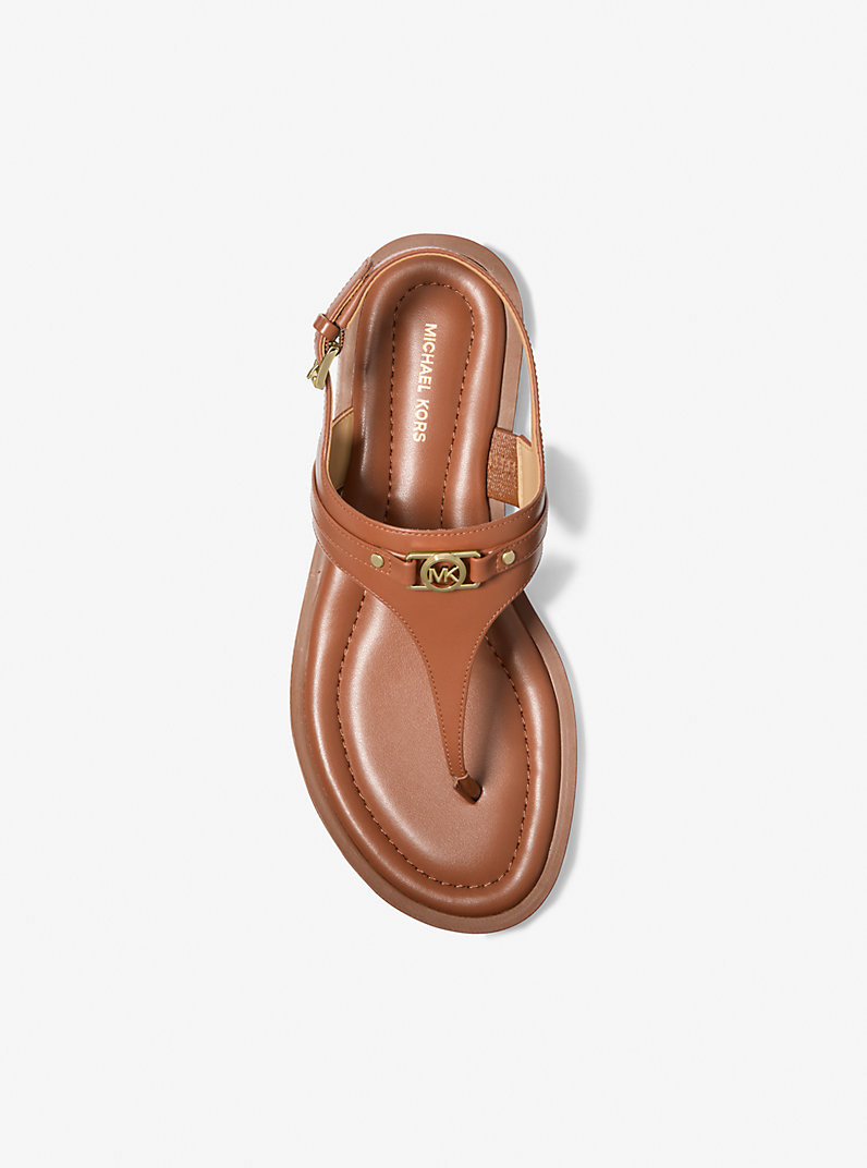 Mandy Leather T-Strap Sandal | Michael Kors US