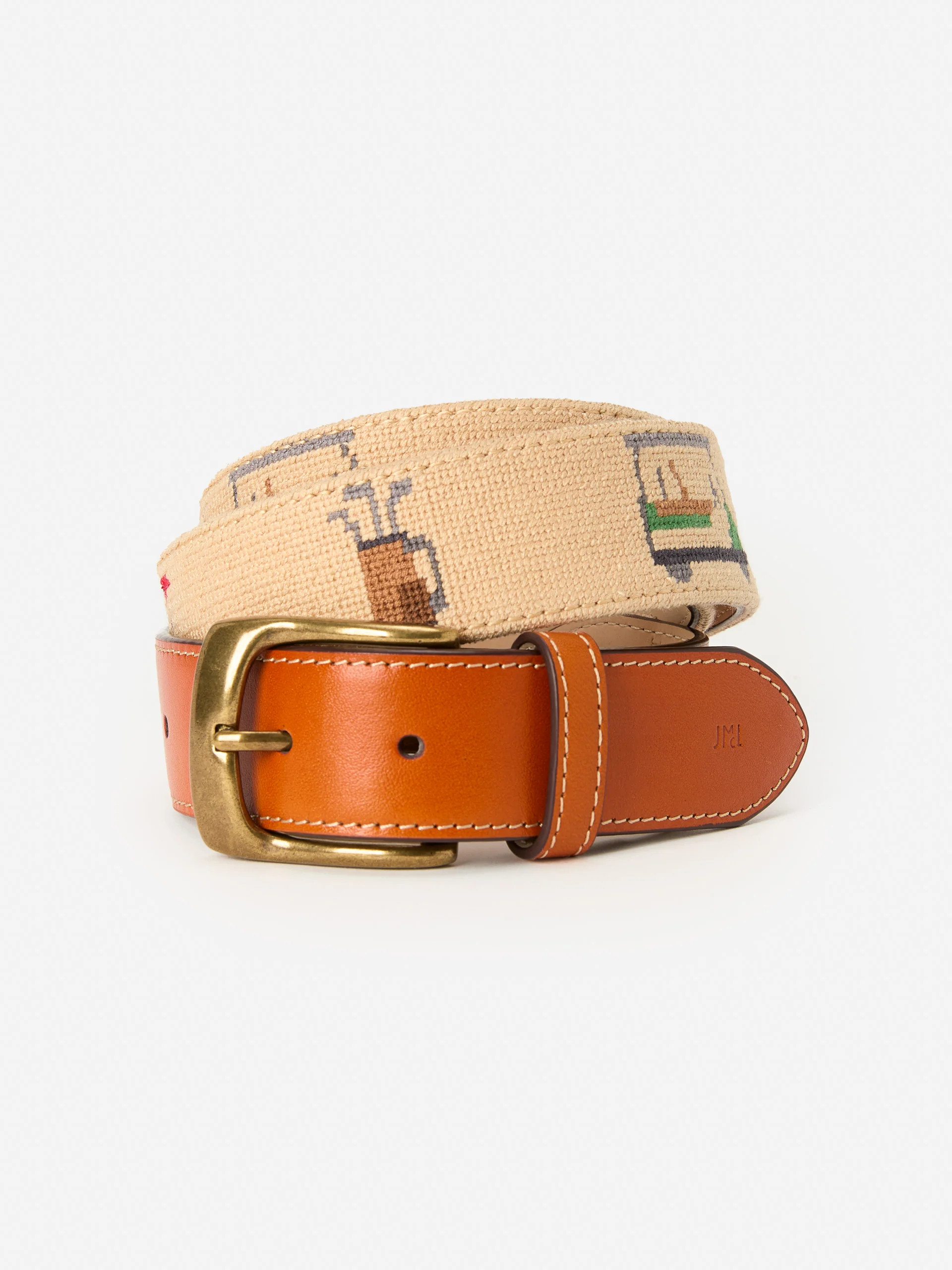 Needlepoint Belt in Golf | J.McLaughlin