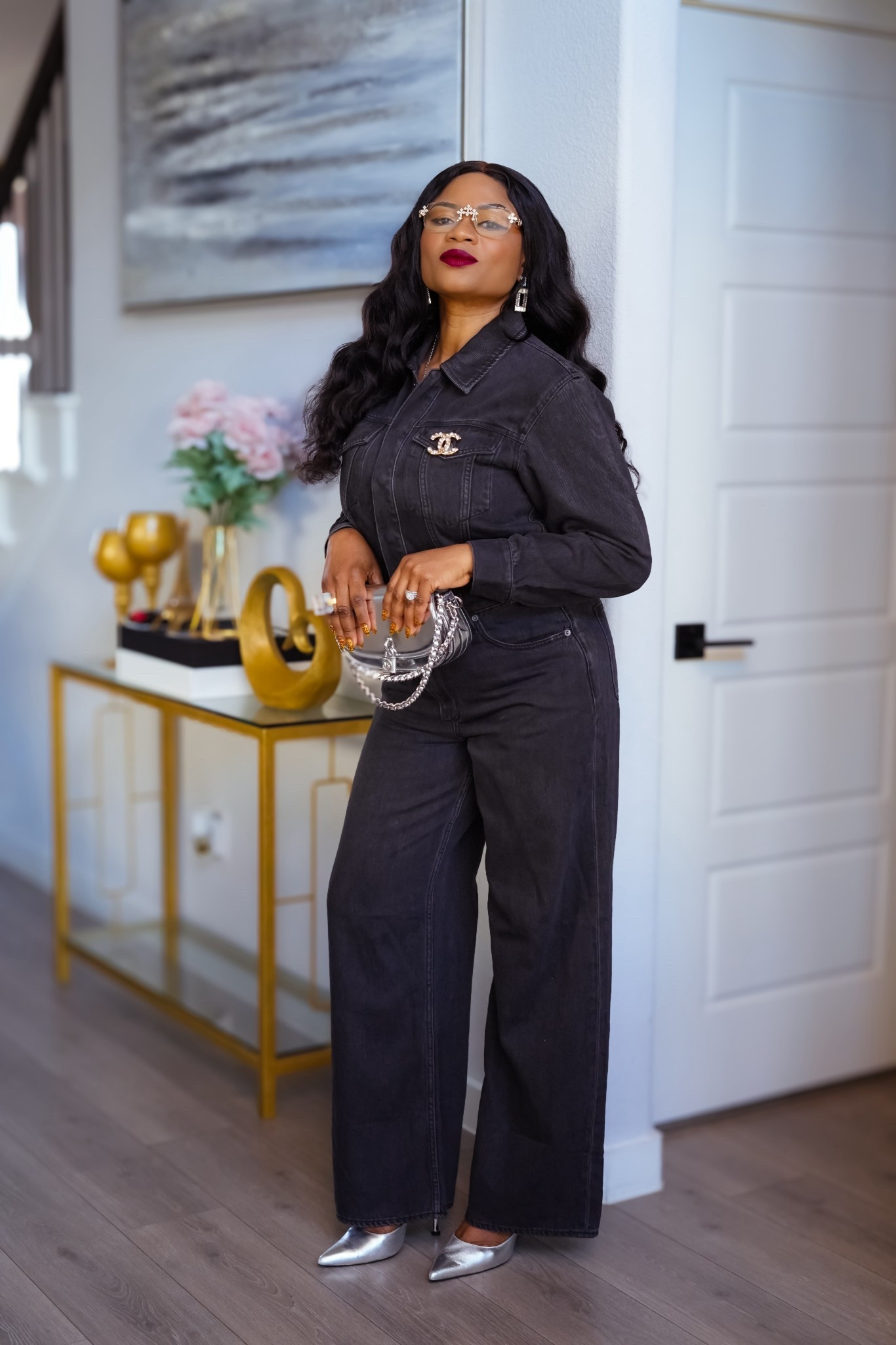 Denim jumpsuit! 

#LTKgrwm #LTKSaleAlert #LTKootd