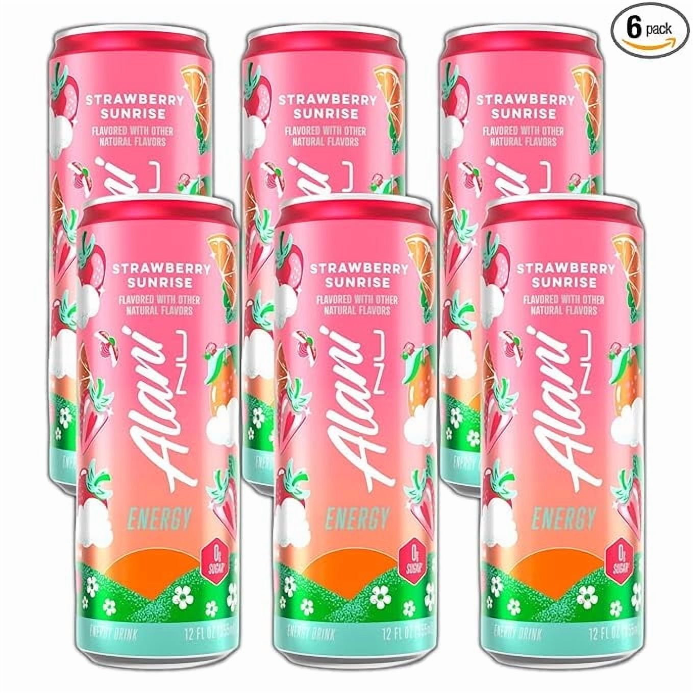 New Alani Energy Drinks Strawberry Sunrise Low - Calorie, Zero Suger, Energy Boost Drinks 12 oz (... | Walmart (US)