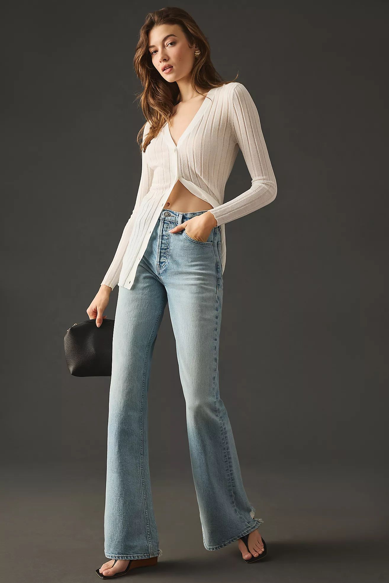 Hudson Faye Flare Jeans | Anthropologie (US)