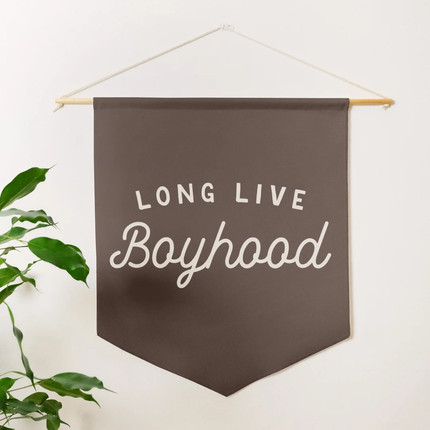 Long Live Boyhood Pennant Banner