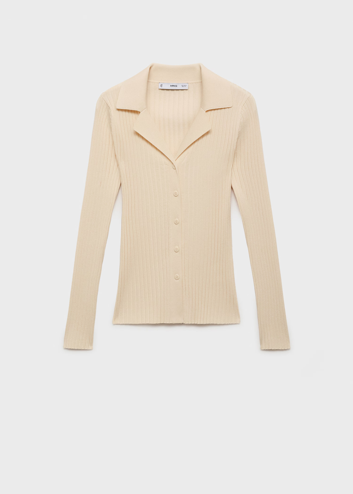 Ribbed lapel cardigan | Mango (US/MX/AU)