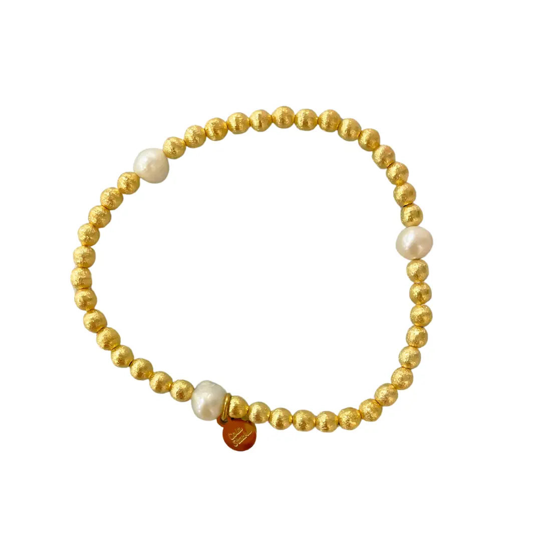 Rosewood Bracelet- Solid Pearl | Cola Stacks