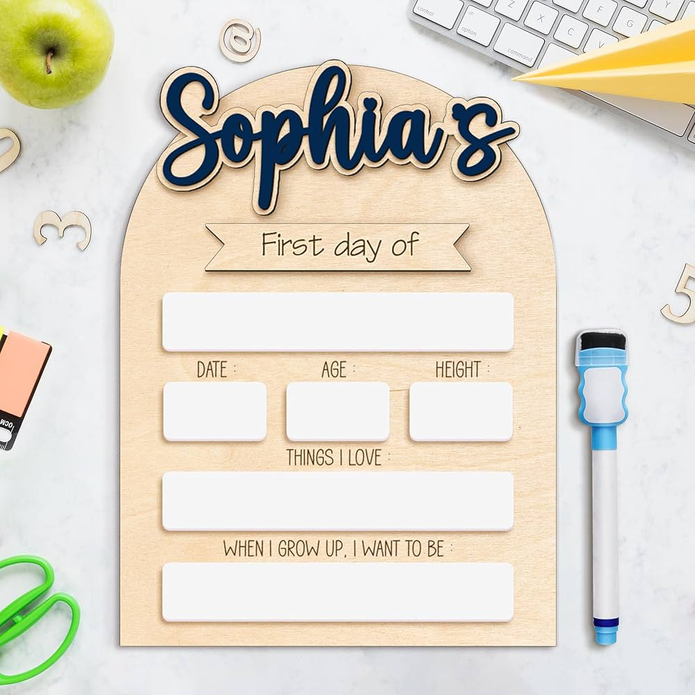 First and Last Day of School Board With Marker - Last Day of School - First Day of School Board -... | Amazon (US)