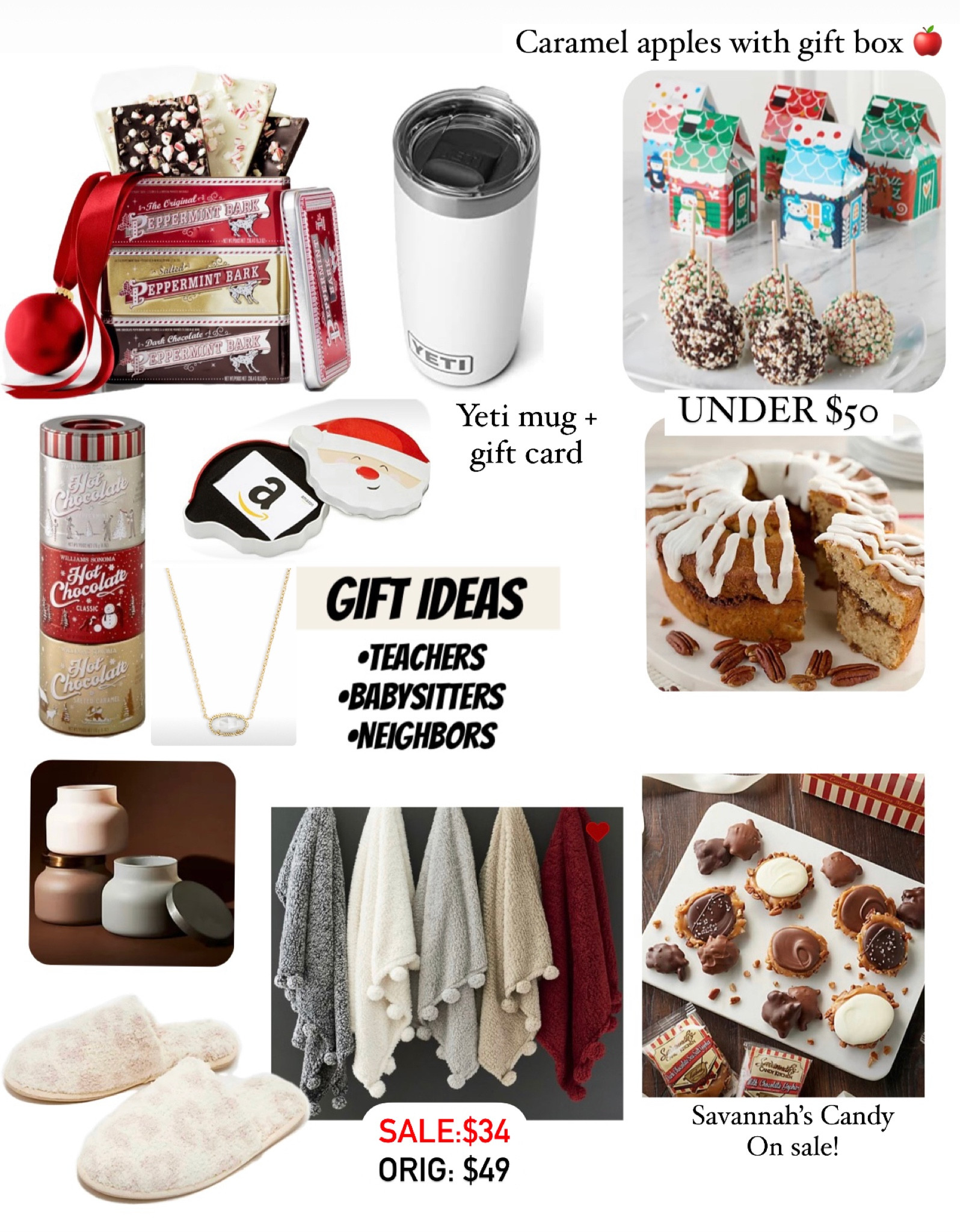 Rounding up gift ideas for teachers, neighbors, babysitter, etc


#LTKunder50 #LTKHoliday #LTKGiftGuide