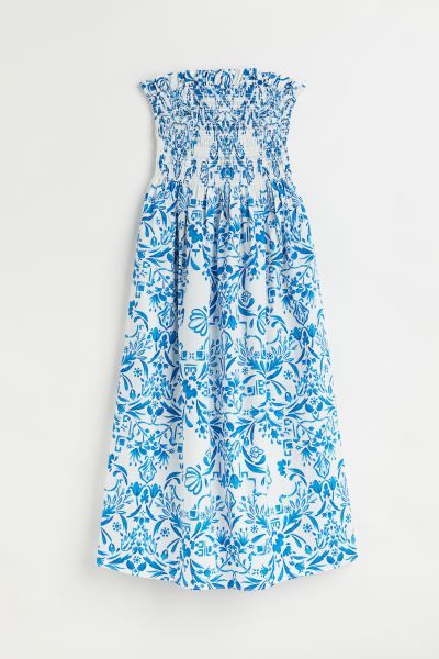New ArrivalCalf-length dress in woven cotton fabric. Narrow, adjustable, detachable shoulder stra... | H&M (US + CA)
