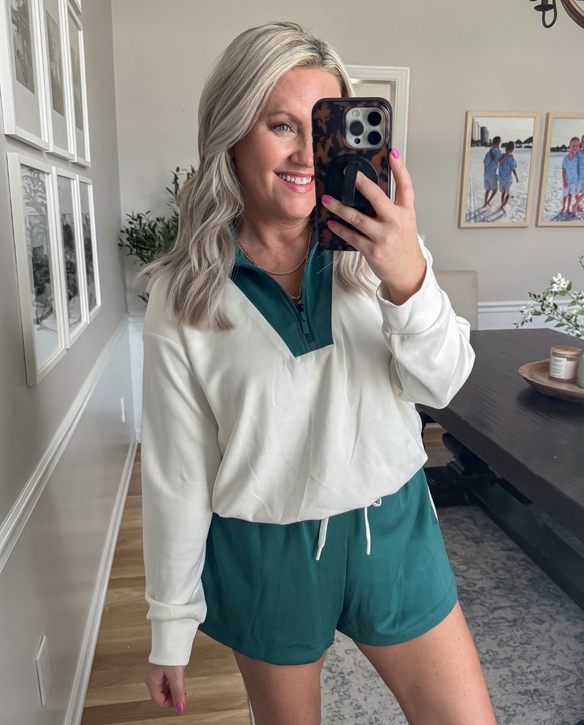 This set is so good for that sporty, everyday look. The quarter zip adds a little detail, and the matching shorts make it feel pulled together without trying too hard. Perfect for busy days, travel, or just staying comfy.

athleisure set sporty outfit idea quarter zip outfit matching set casual everyday style comfy cute outfit running errands outfit travel outfit idea easy outfit formula mom style outfit lovelylifestyling 

#LTKActive #LTKootd #LTKfitnessgoals