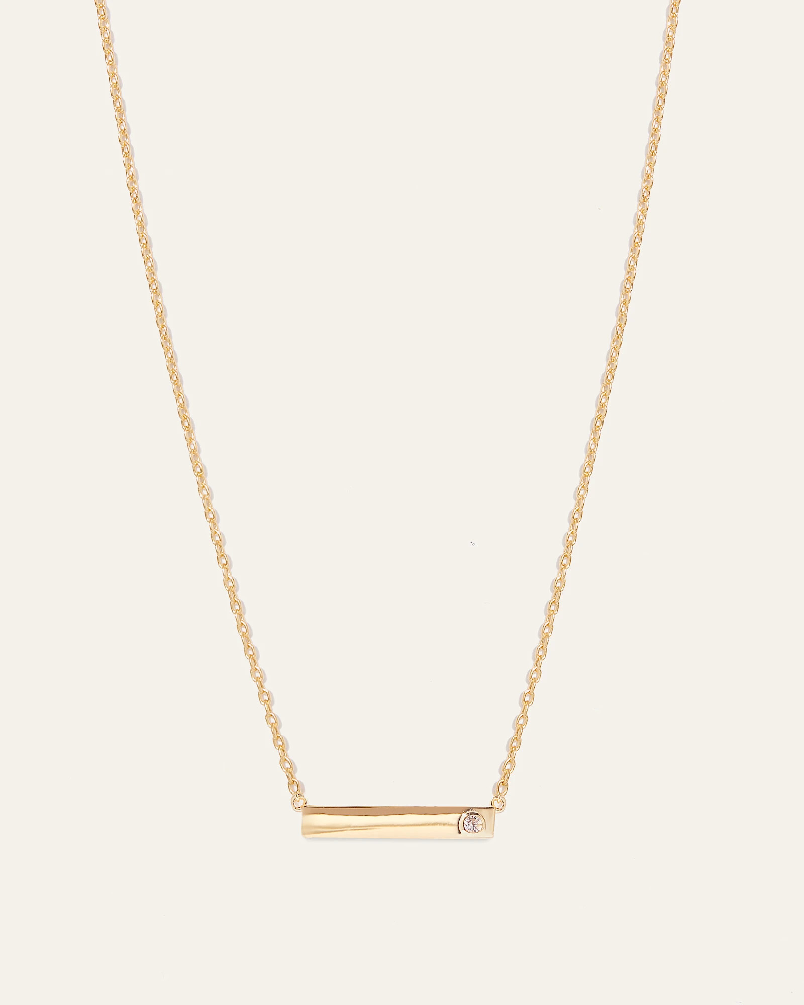 White Sapphire Bar Necklace | Quince