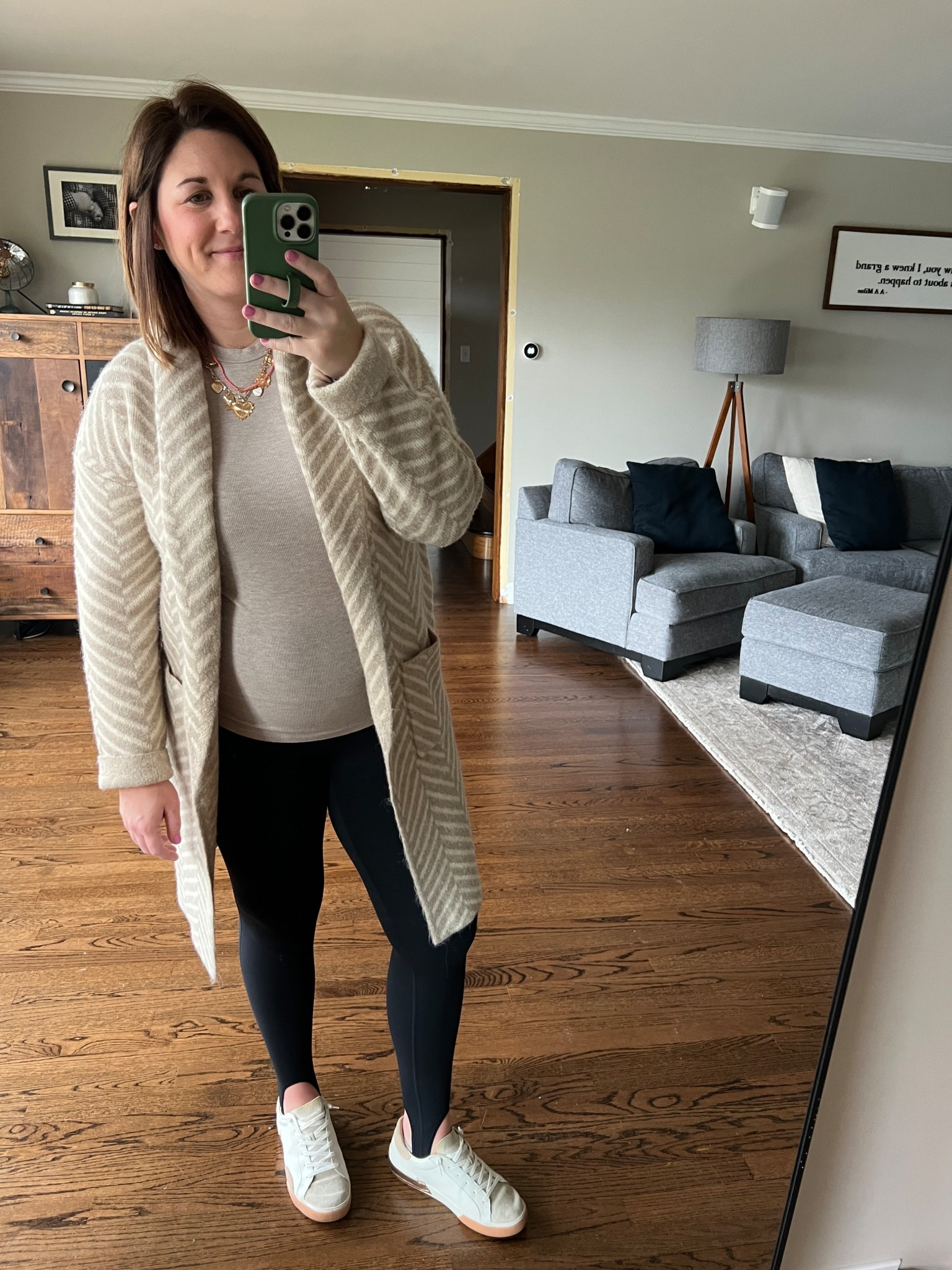 Can’t stop, won’t stop wearing these stirrup leggings! Loved them so much I had to get them in a second color! They’re non maternity, but I sized up one to wear them longer throughout my pregnancy  

#LTKFindsUnder100 #LTKBump #LTKSeasonal