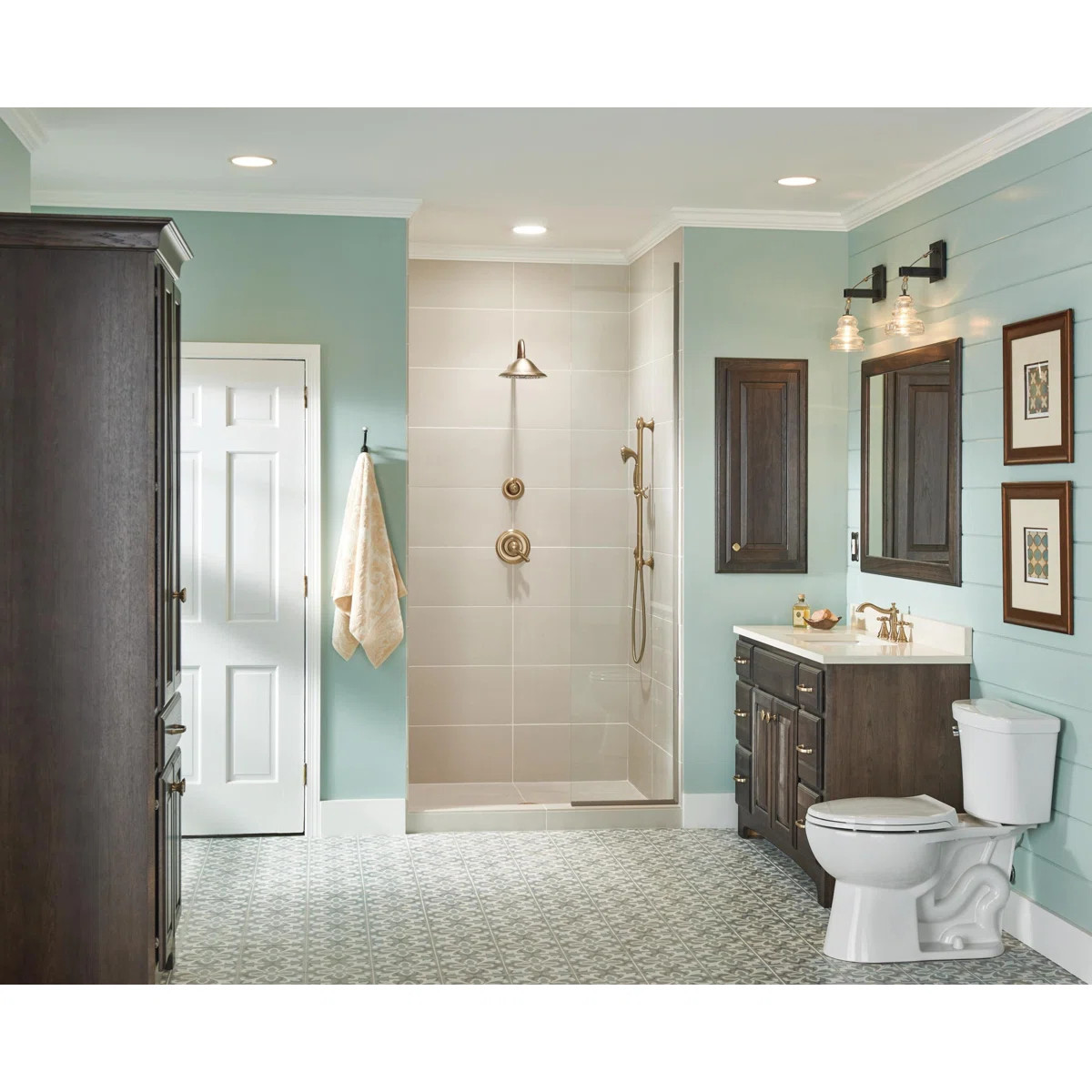 Cassidy™ 7" Shower Wall Trim T17T297-CZ | Wayfair North America