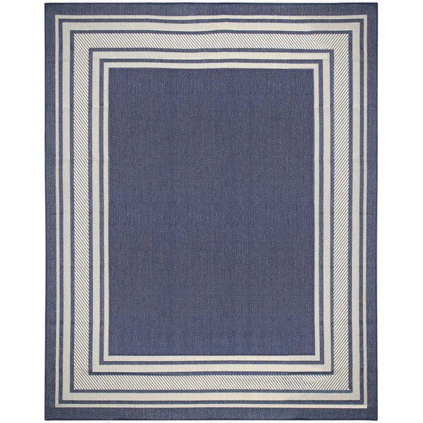 Horizon Indoor/Outdoor Navy Modern Rug | Wayfair North America