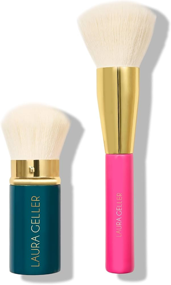 LAURA GELLER NEW YORK Blending Beauties Two-Piece Makeup Brush Gift Set for Powders and Foundatio... | Amazon (US)