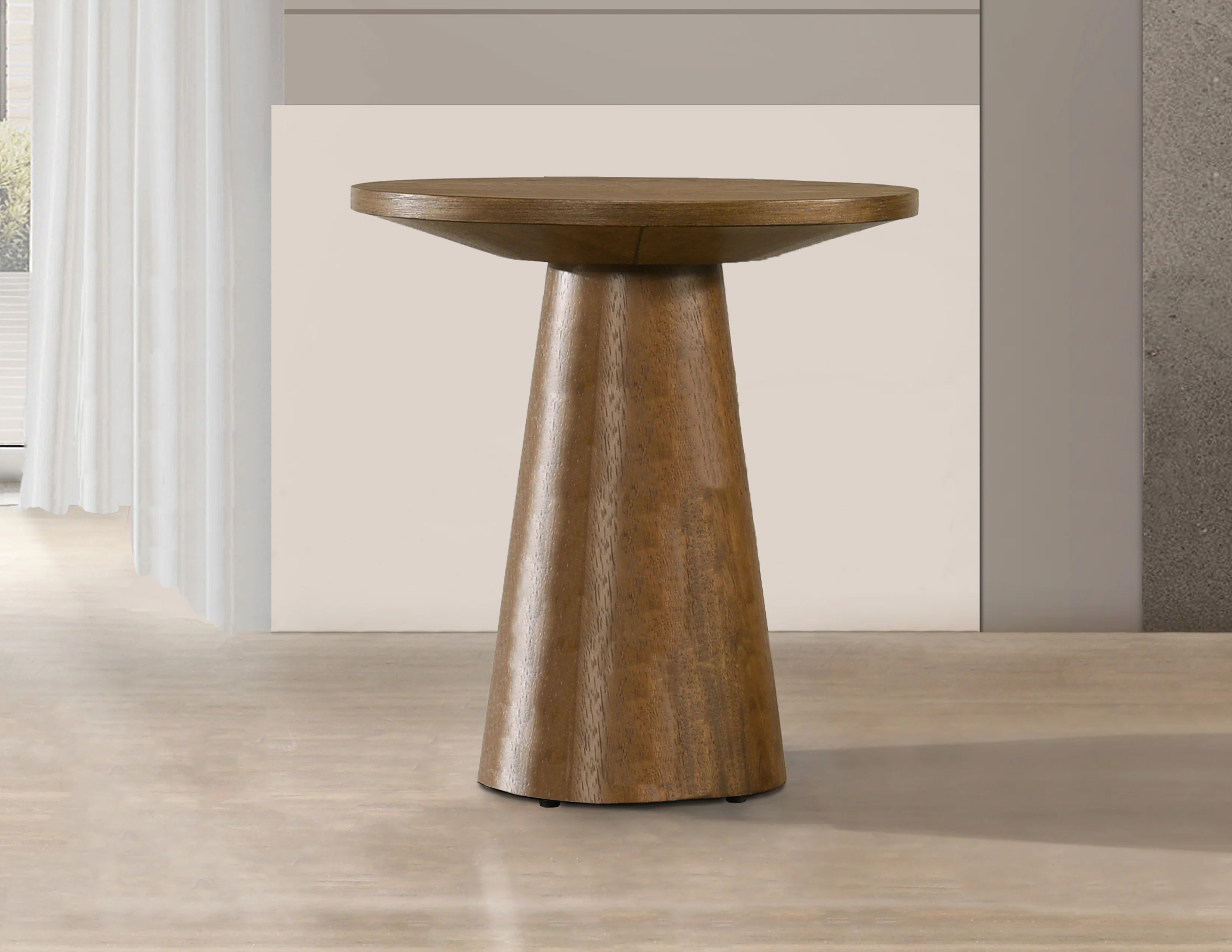 Andreacchio Pine Round Solid Sofa Table | Wayfair North America