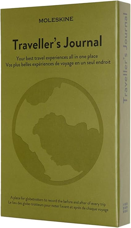Moleskine Passion Journal, Travel, Hard Cover, Large (5" x 8.25") Elm Green, 400 Pages | Amazon (US)