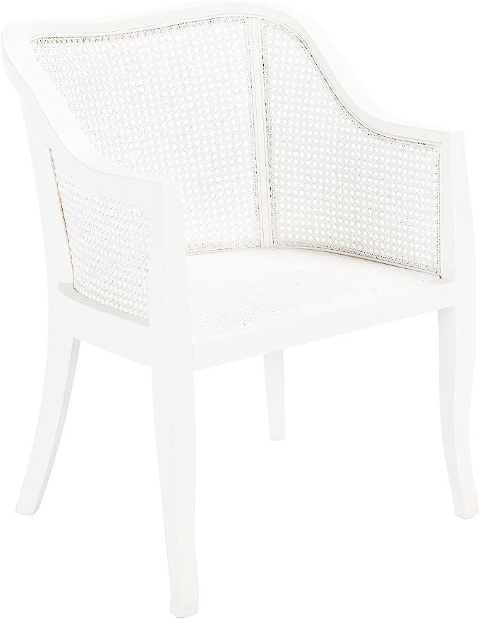 Safavieh Home Maika Coastal White Cane Dining Chair | Amazon (US)