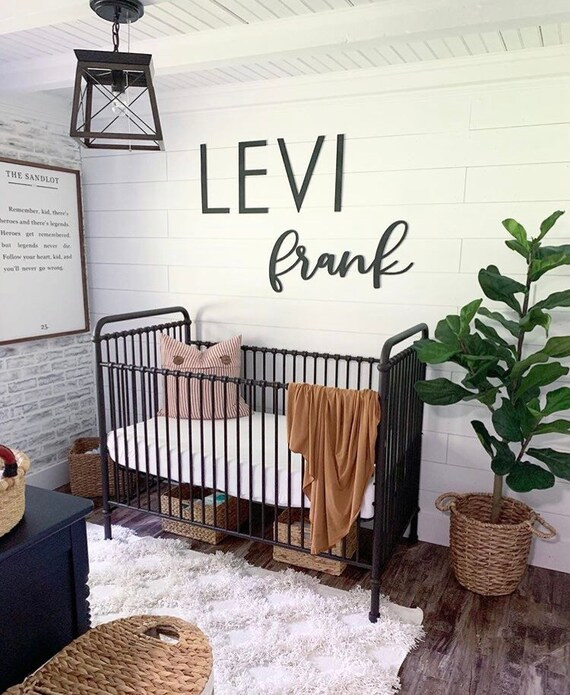 custom wood name sign, nursery name sign, Nursery custom name, first and middle name, Custom name... | Etsy (US)