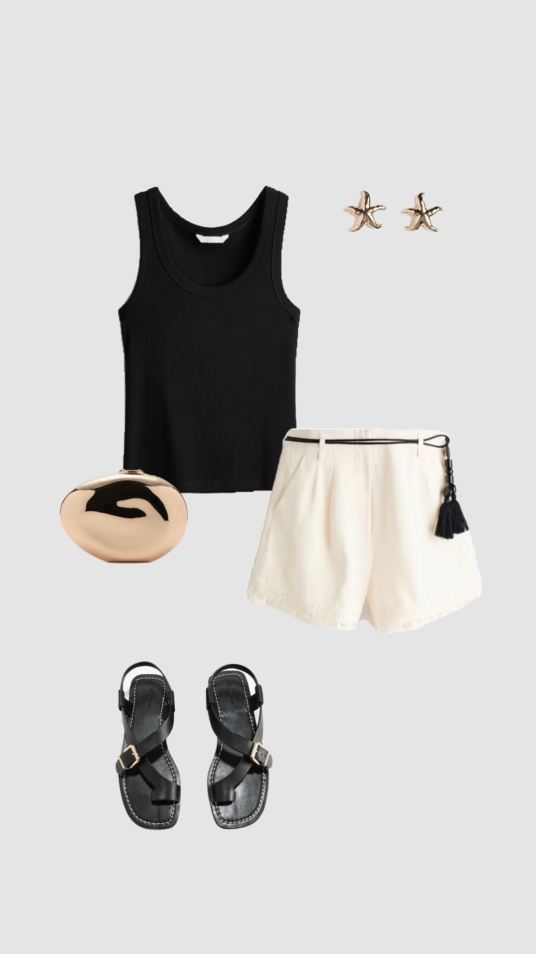 Summer Evening Date Night Outfit

• linen white high waisted shorts black vest top good clutch bag black sandals holiday dinner outfit party outfits Ibiza Greece Mykonos Spain Majorca outfit women’s vacation outfits pub outfit starfish gold earrings hen do outfits •

#LTKsummer #LTKuk #LTKdatenight