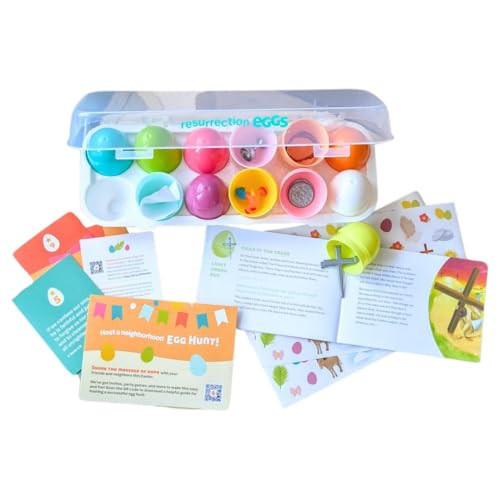 FAMILYLIFE Resurrection Eggs 30th Anniversary Edition – 12 Piece Easter Eggs Set with Booklet & Religious Figurines – Tells The Story of Easter – Eggs for Easter Egg Hunt | Amazon (US)
