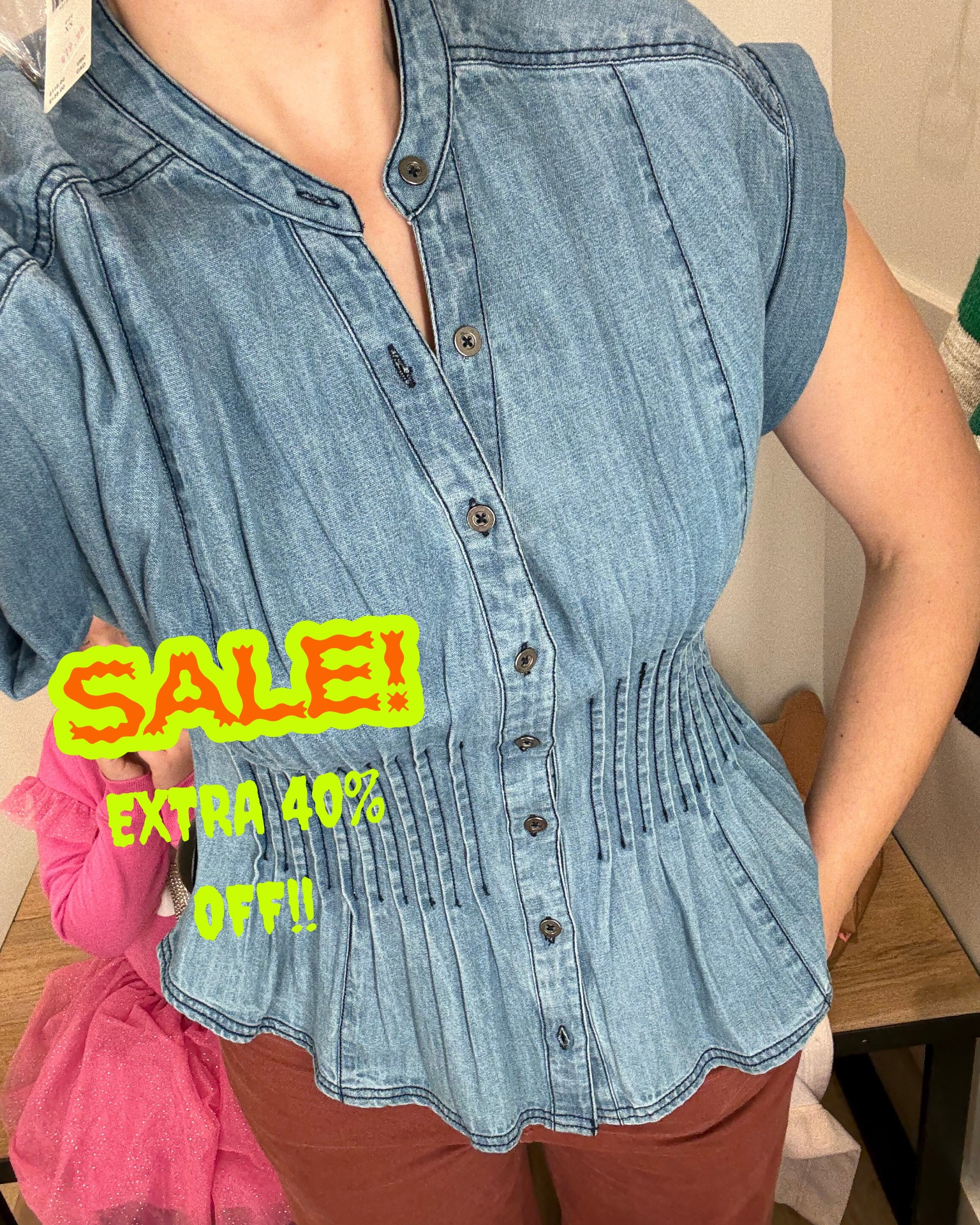 Extra 40% off Sale items at Anthropologie!! This is one of my fav shirts that I picked up. I’m wearing an extra small in this pilcro denim top. This would also look cute worn open as more of a denim jacket. ✨

#denim #denimjacket #denimshirt #peplum #ltkfindsunder100 

#LTKSaleAlert #LTKWorkwear #LTKOver40