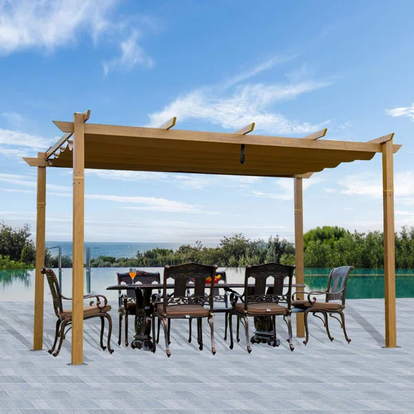 Palawan 13 Ft. W x 10 Ft. D Aluminum Patio Gazebo | Wayfair Professional