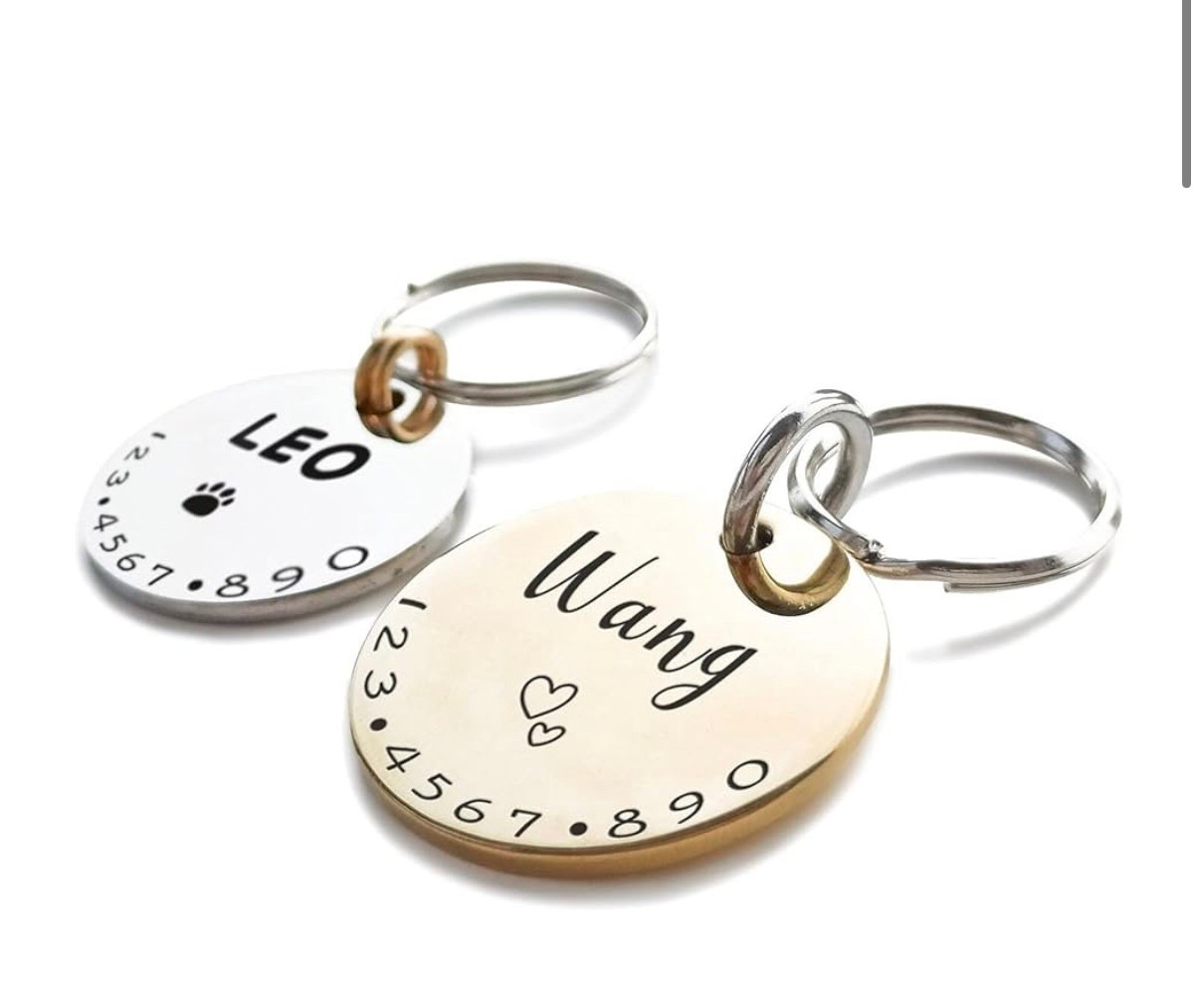 Easy and affordable option for a dog name tag. I love that you could add little graphics.