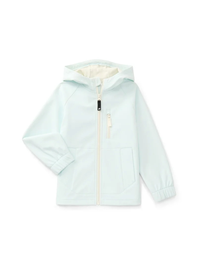 Ozark Trail Girls Zip Up Softshell Jacket with Hood, Sizes 4-18 - Walmart.com | Walmart (US)