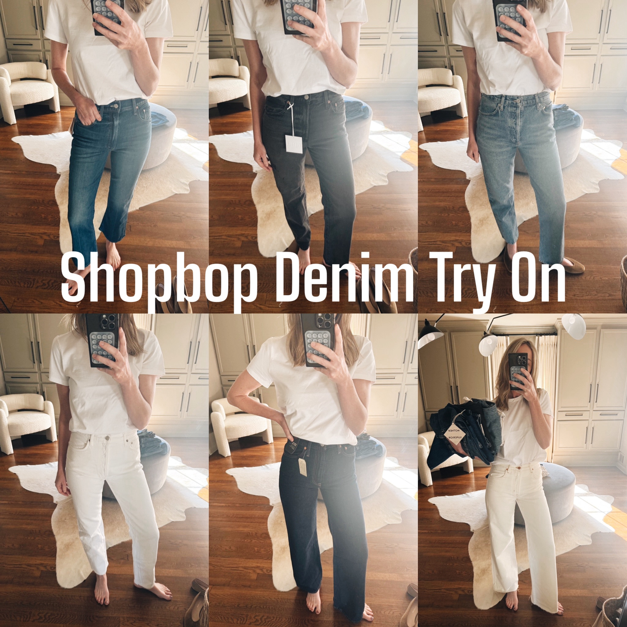 Everything I tried yesterday! 
And the white tee :) all on my stories now! 
Sizes - 27’s except the black Levi’s, mother, madewell and Agolde dame! 

#LTKStyleTip