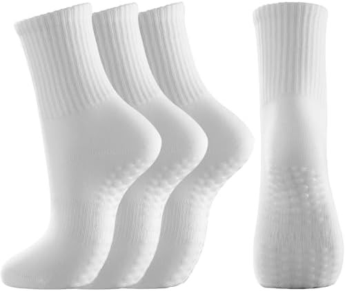 Non Slip Pilates Yoga Socks with Grips for Women, Non Skid Sticky Socks | Amazon (US)