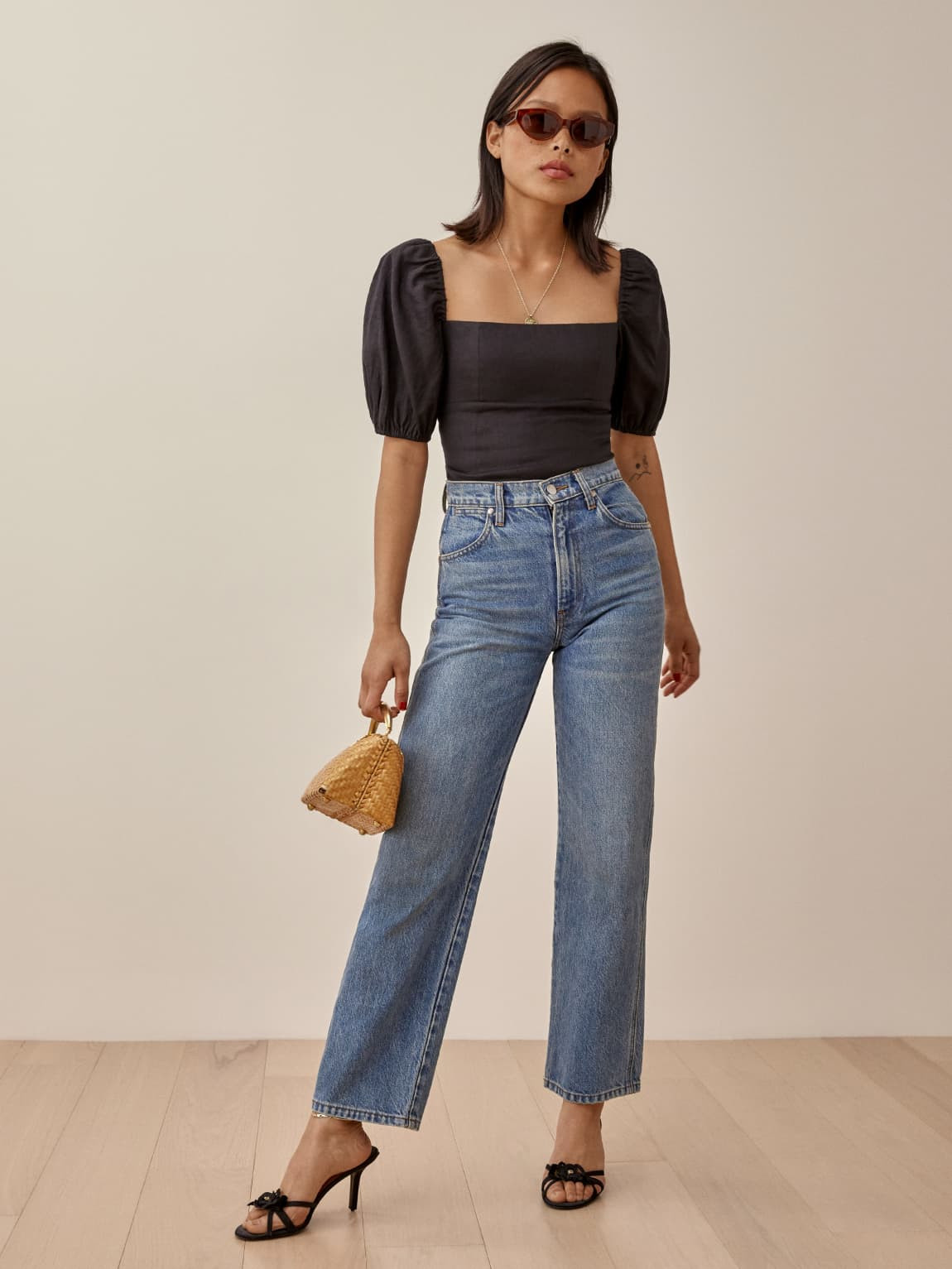 Arancini Linen Top | Reformation (Global)
