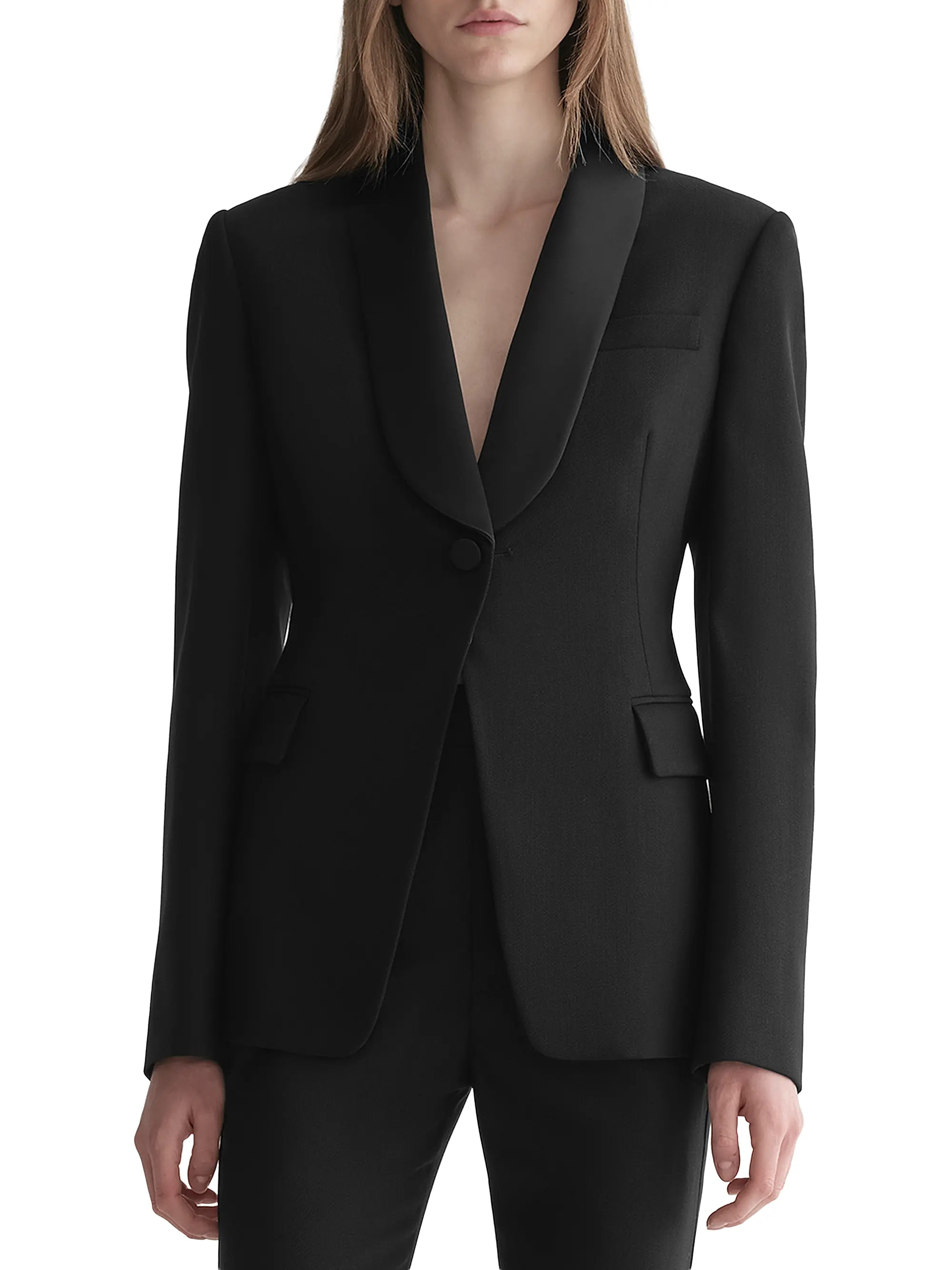 Ari Satin Shawl Lapel Jacket | Saks Fifth Avenue