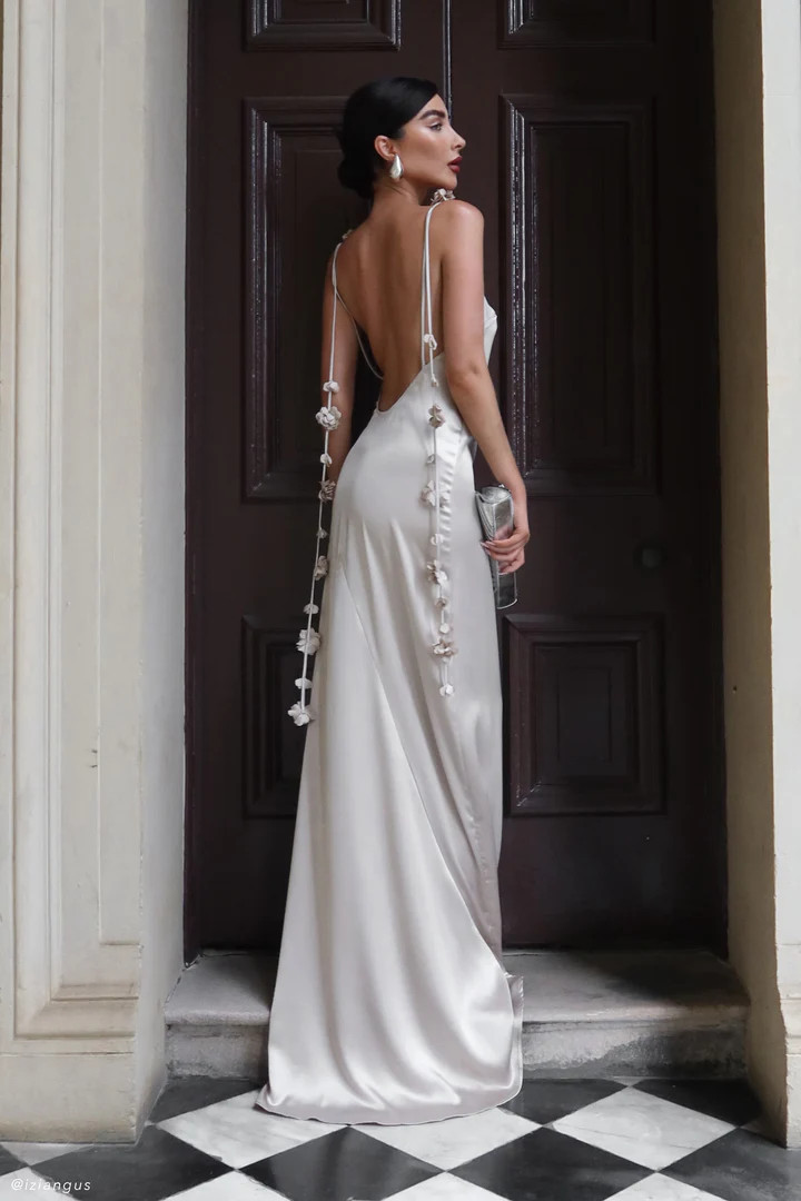 Elenora Rose Gown - White | MESHKI US