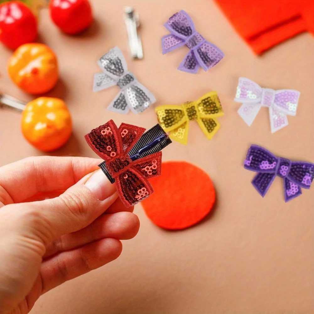 20pcs Sparkling Sequin Mini Bow Patches - Iron-On Embroidered Appliques for Clothing, Jeans, Hats... | Temu Affiliate Program