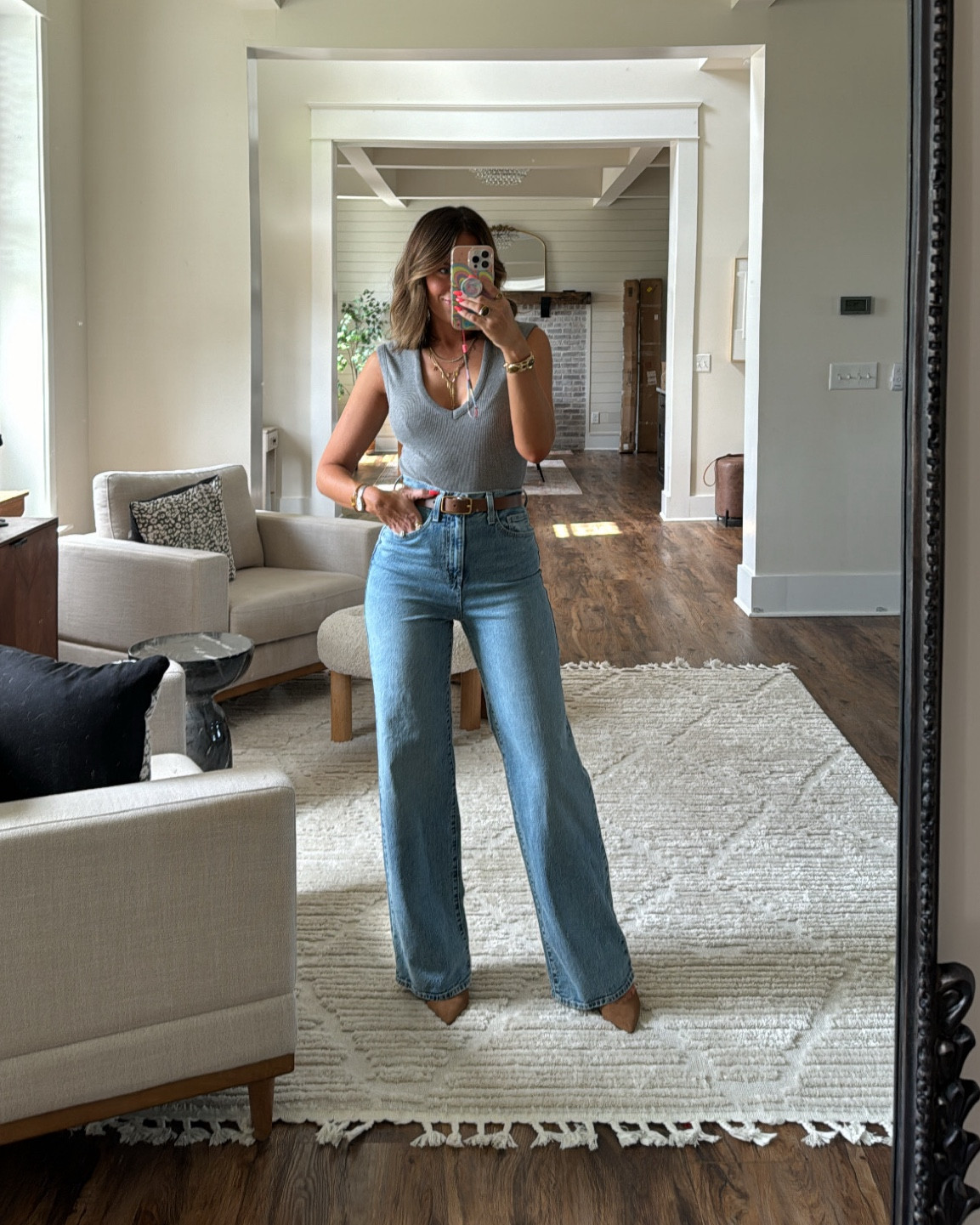 Target early fall outfit! All under $50! In XS bodysuit and 0 jeans . Medium wash denim

#LTKStyleTip #LTKFindsUnder50 #LTKFindsUnder100