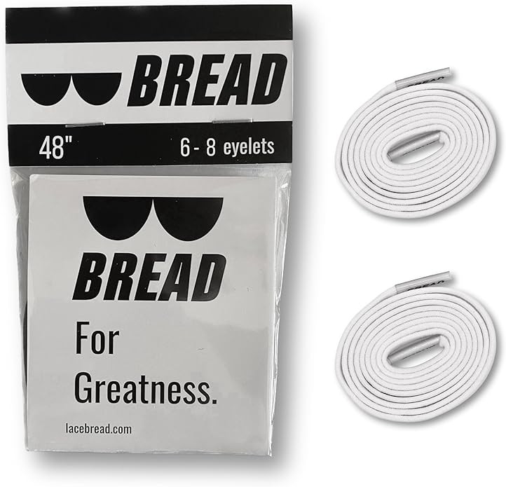 Bread Elastic No-Tie Shoelaces – Durable, Slip-On Laces for Sneakers & Boots, Kids & Adults –... | Amazon (US)