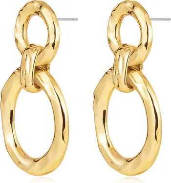 Hammered Loop Drop Earrings | Nordstrom