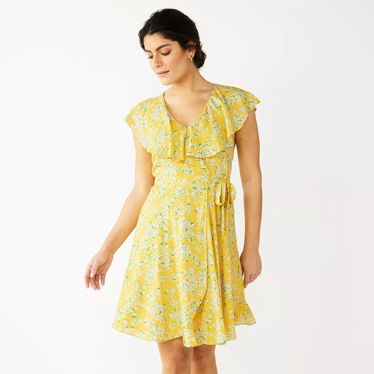 Women's DRAPER JAMES RSVP™ Ruffle Wrap Dress | Kohl's