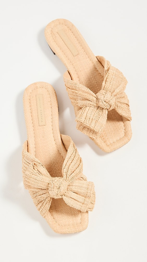 Loeffler Randall Daphne Pleated Knot Flat Sandals | Shopbop | Shopbop