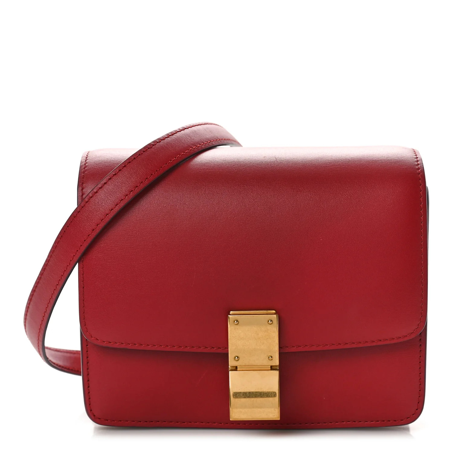 Box Calfskin Teen Classic Box Flap Bag Red | FASHIONPHILE (US)