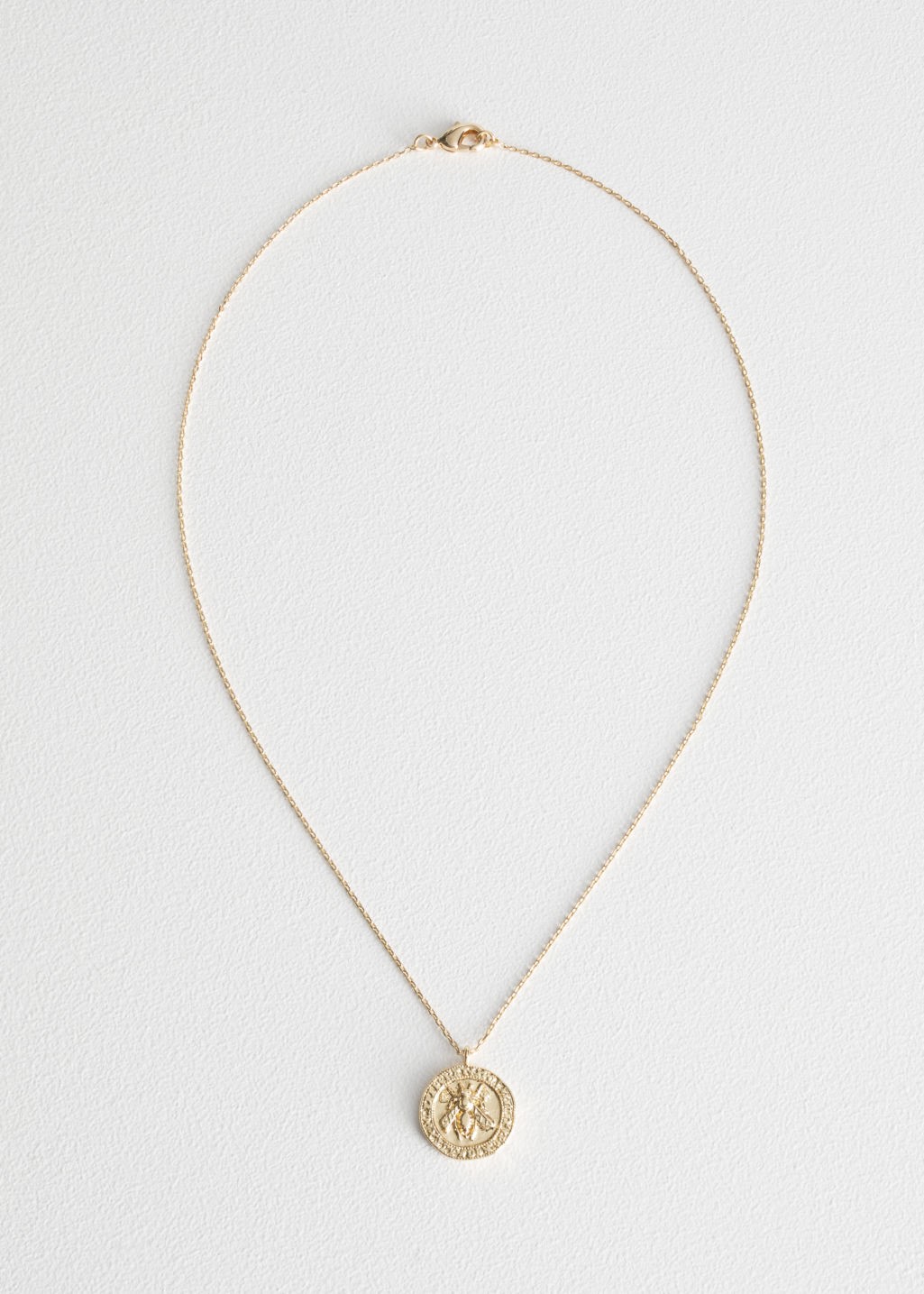 Bee Embossed Pendant Necklace | & Other Stories (EU + UK)